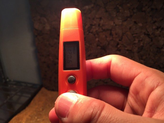 ライトの温度を測る